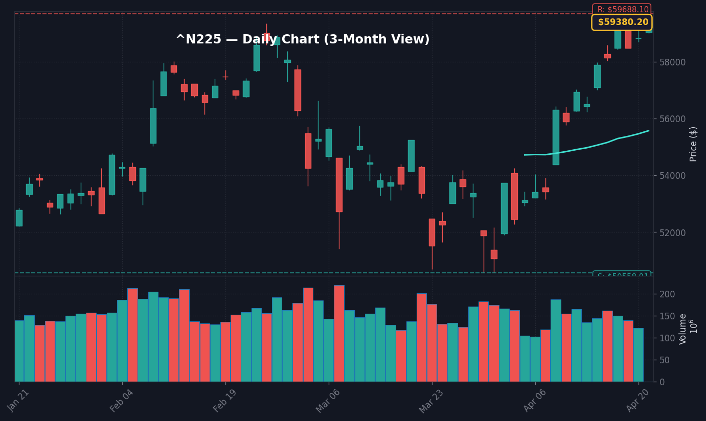日経平均 daily chart
